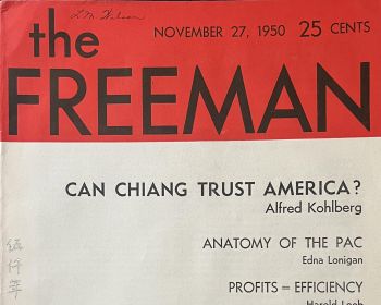 Can Chiang Trust America? By the Late Alfred Kohlberg
