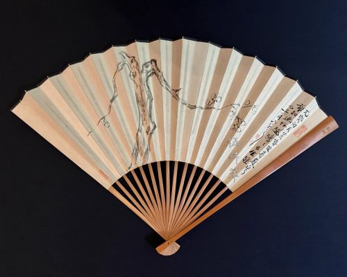 A Folding Fan by Ming-shih (名士) Yüan K’ei-wen (袁克文) Gifted to Seal Engraver Shou Hsi (壽璽)